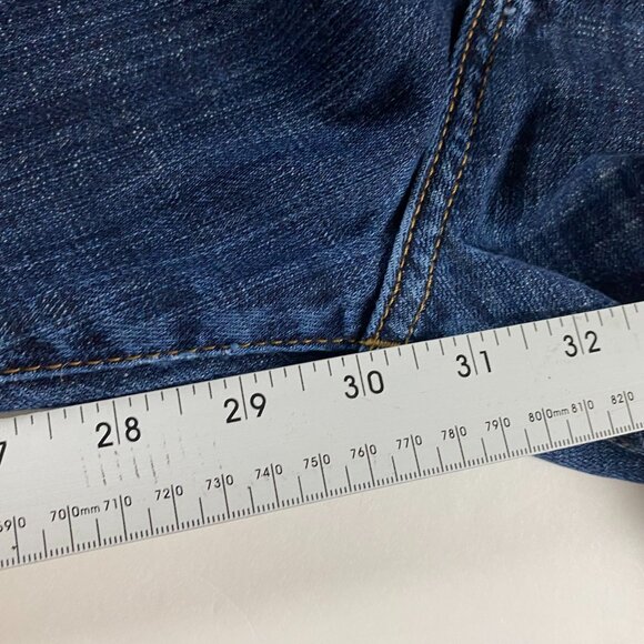 Lucky Brand 181 Relaxed Straight Jeans Mens 46 x 32 Measure 45 x 30 Blue Stretch - Picture 12 of 12